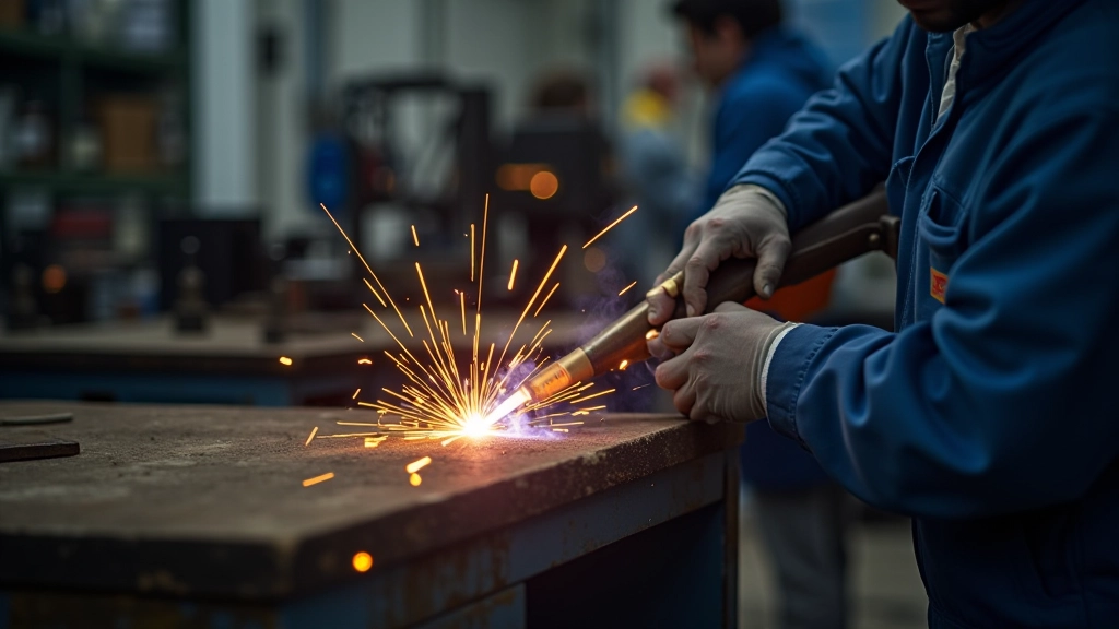 Flux-cored wire spool and welding torch showing modern consumable welding technology